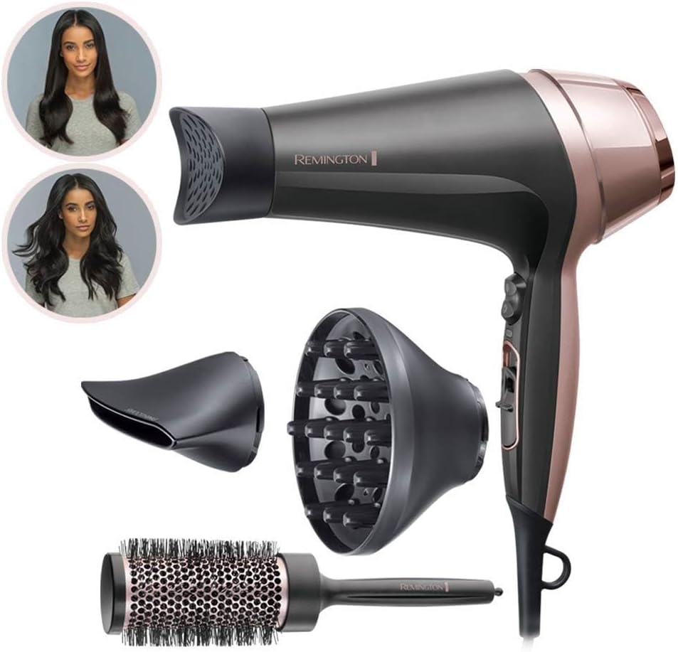 Remington - Sèche-cheveux (D5706) - Technologie ionique, 2200W