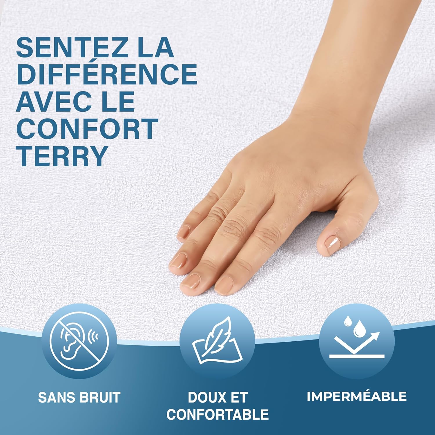 Utopia Bedding - Protège-matelas lot de 2 - 140x200 cm - imperméable, Oeko TEX, 4 coins élastiques, respirant