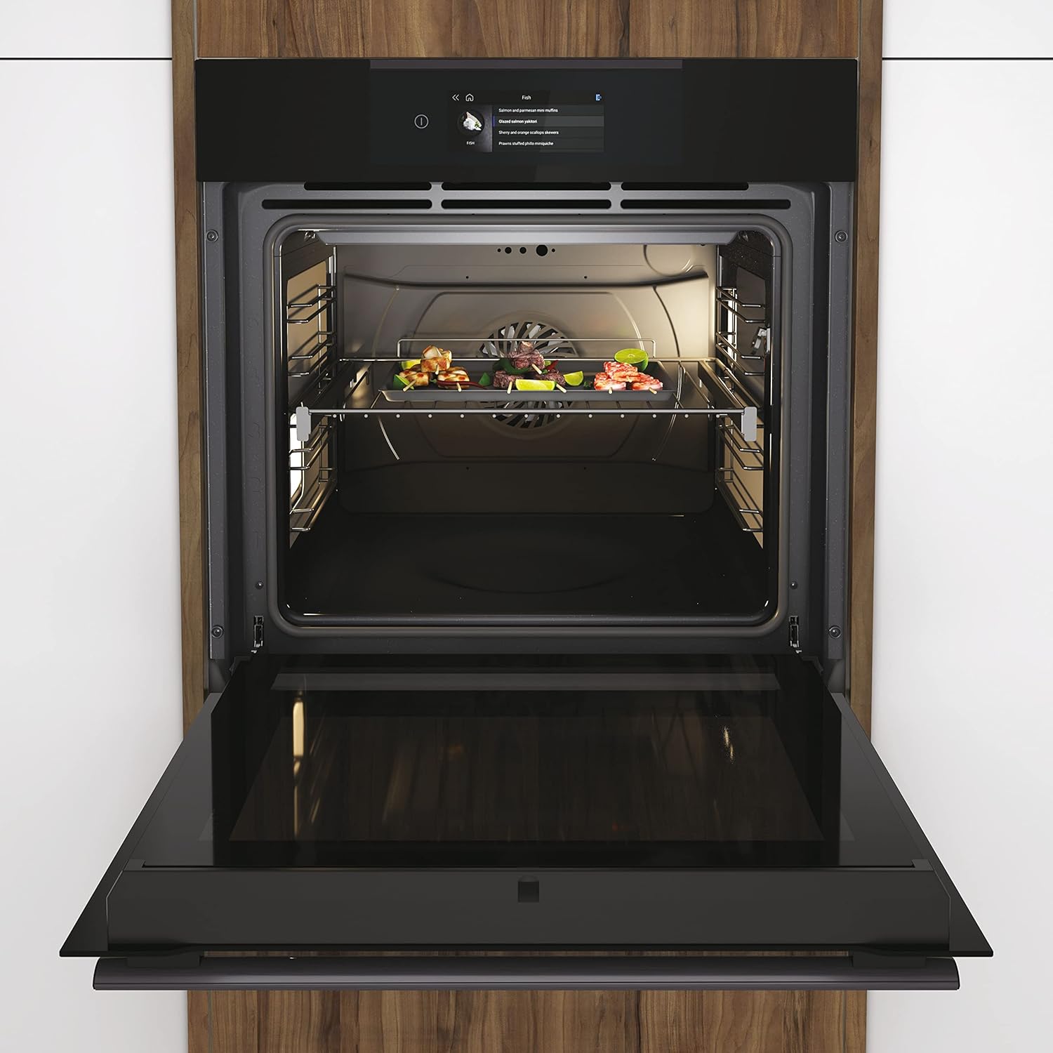 Haier - Four encastrable Series 4 70L, pyrolyse, Wi-Fi, A+ - HWO60SM5T9BH