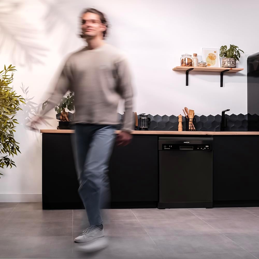 Cecotec - Bolero Aguazero 6500 Dark - 60 cm - 15 couverts, 6 programmes, moteur Inverter Plus