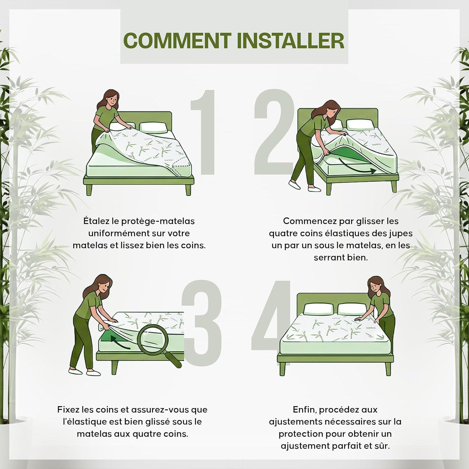 Utopia Bedding - Protège-matelas Premium - 60x120x15cm - Imperméable, respirant, Oeko-Tex