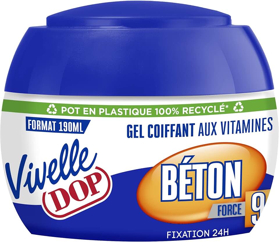 Vivelle Dop - Gel Fixation Béton - 190ml - tenue extrême, coiffage facile