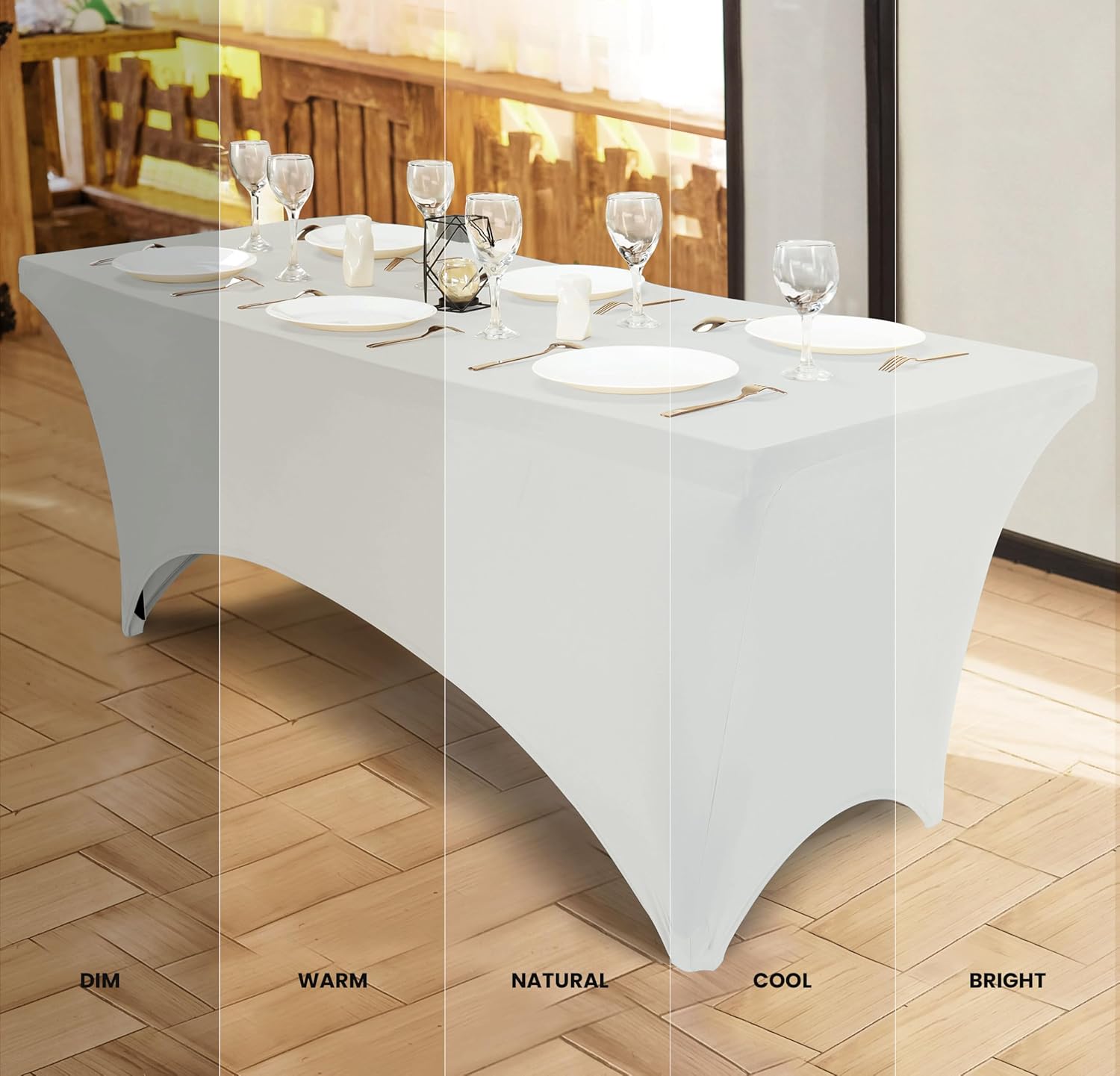 Utopia Kitchen - nappe extensible 122 cm - polyester spandex lavable