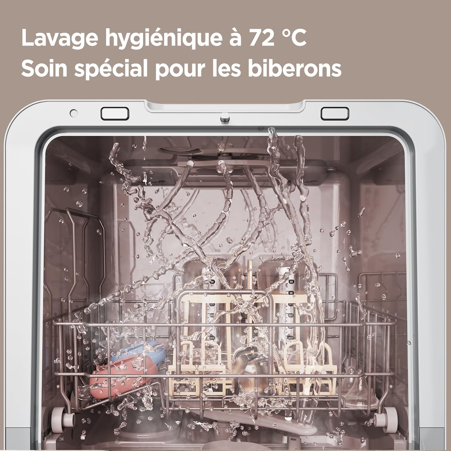 Comfee' - lave-vaisselle 3 couverts, 7 programmes, écran LED, MFD42S110W-IT