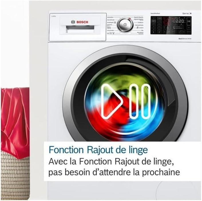 Bosch - lave-linge Série 2, 7 kg, 1400 trs/min, EcoSilence, WGE02406FR
