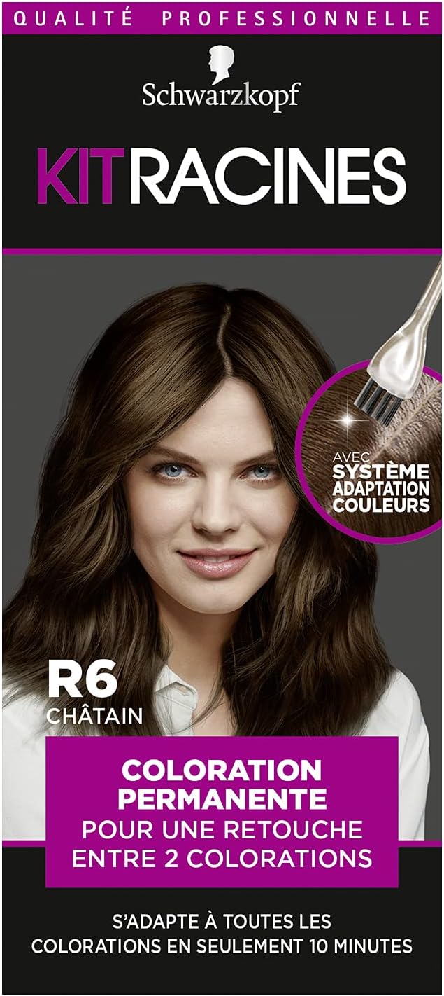 Schwarzkopf - Kit Racines R6 - retouche racines, huile nourrissante, lot de 3