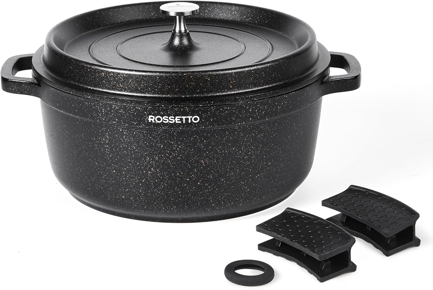 Rossetto - Cocotte ronde 28cm - fonte alu, céramique, induction, 6,6L