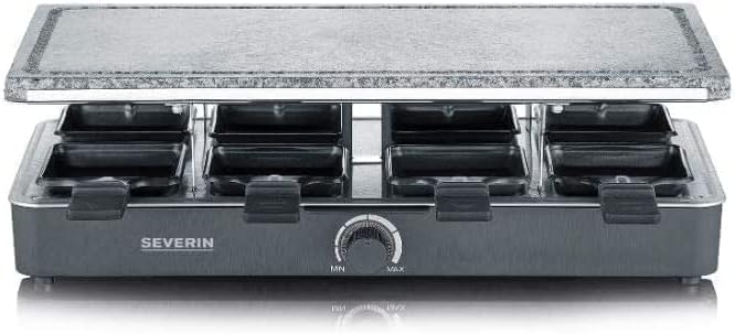 SEVERIN - Raclette gril 8 pers. - 46x23 cm - pierre naturelle, thermostat réglable - RG 2372