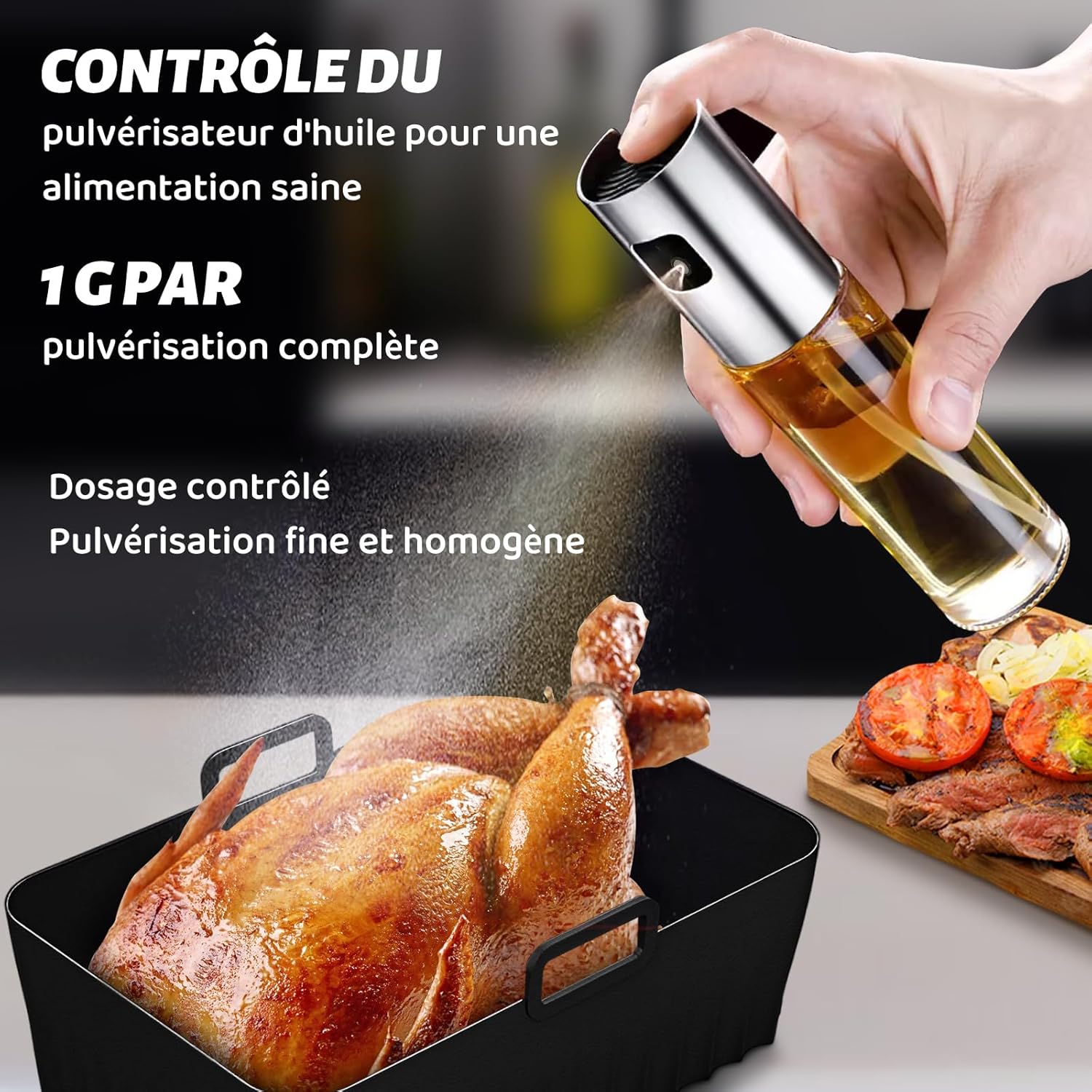 Accessoires Air Fryer - ensemble double zone, 7,6L-9,5L, sans BPA, lave-vaisselle, AF300EU/AF400EUCP/DZ400EU
