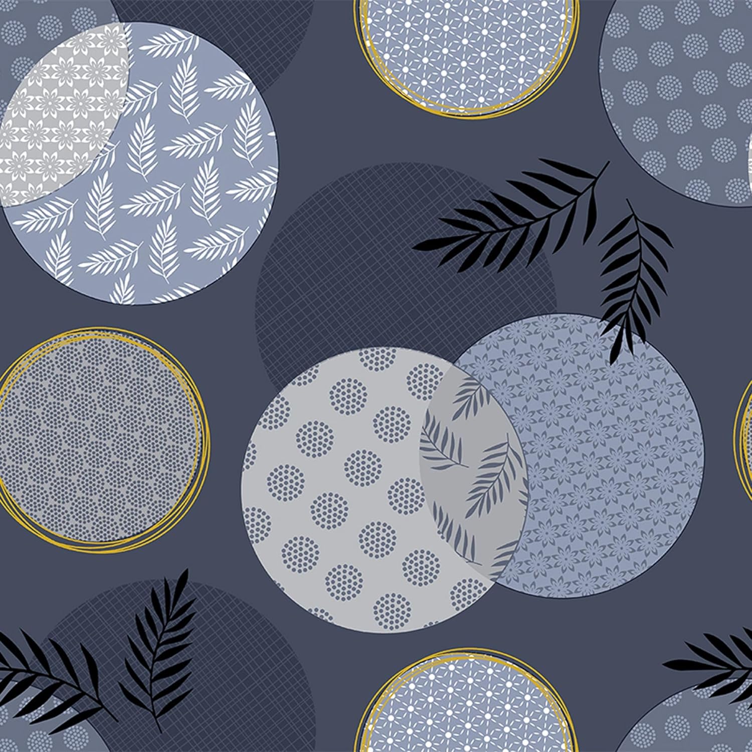 Nappe en toile cirée - rectangulaire 240x140 cm - anti-taches, imperméable, facile d'entretien - Lens Bleu