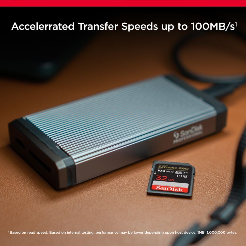 SanDisk - Extreme Pro - 32 Go - SDHC, Classe 10, UHS-I, V30, U3, 100 Mo/s