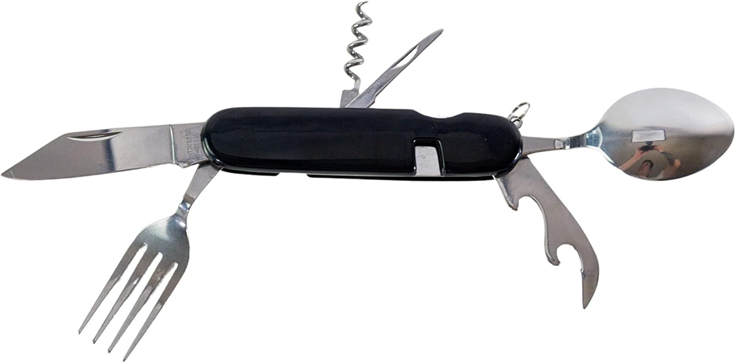 Pradel - Excellence Evasion - couteau 7,5 cm - multifonction ABS noir