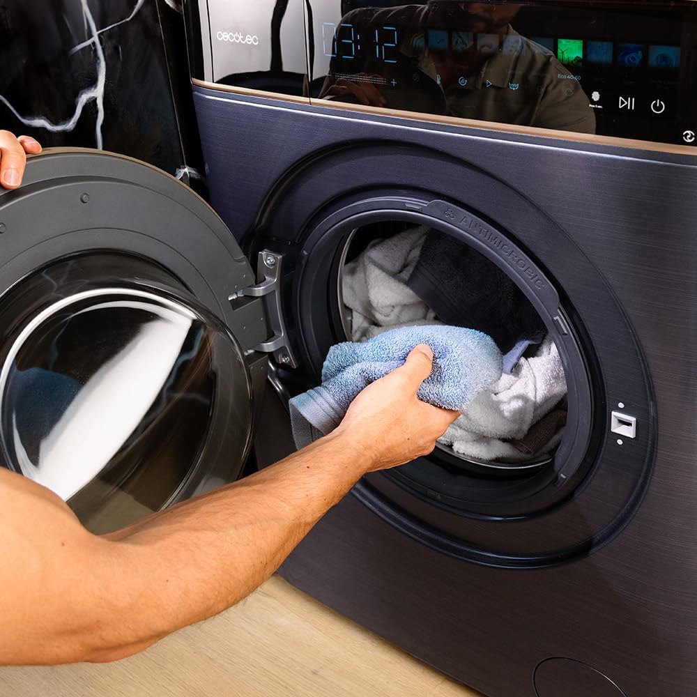 Cecotec - Bolero DressCode 8900 - lave-linge 8kg, 1400 tr/min, inverter, écran 10,3