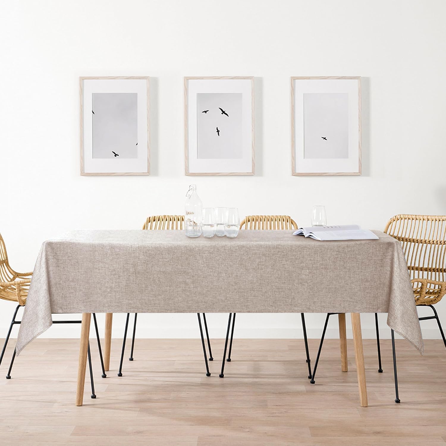 DWCN - Pierre nappe imperméable 135x135cm, anti-tache, lavable