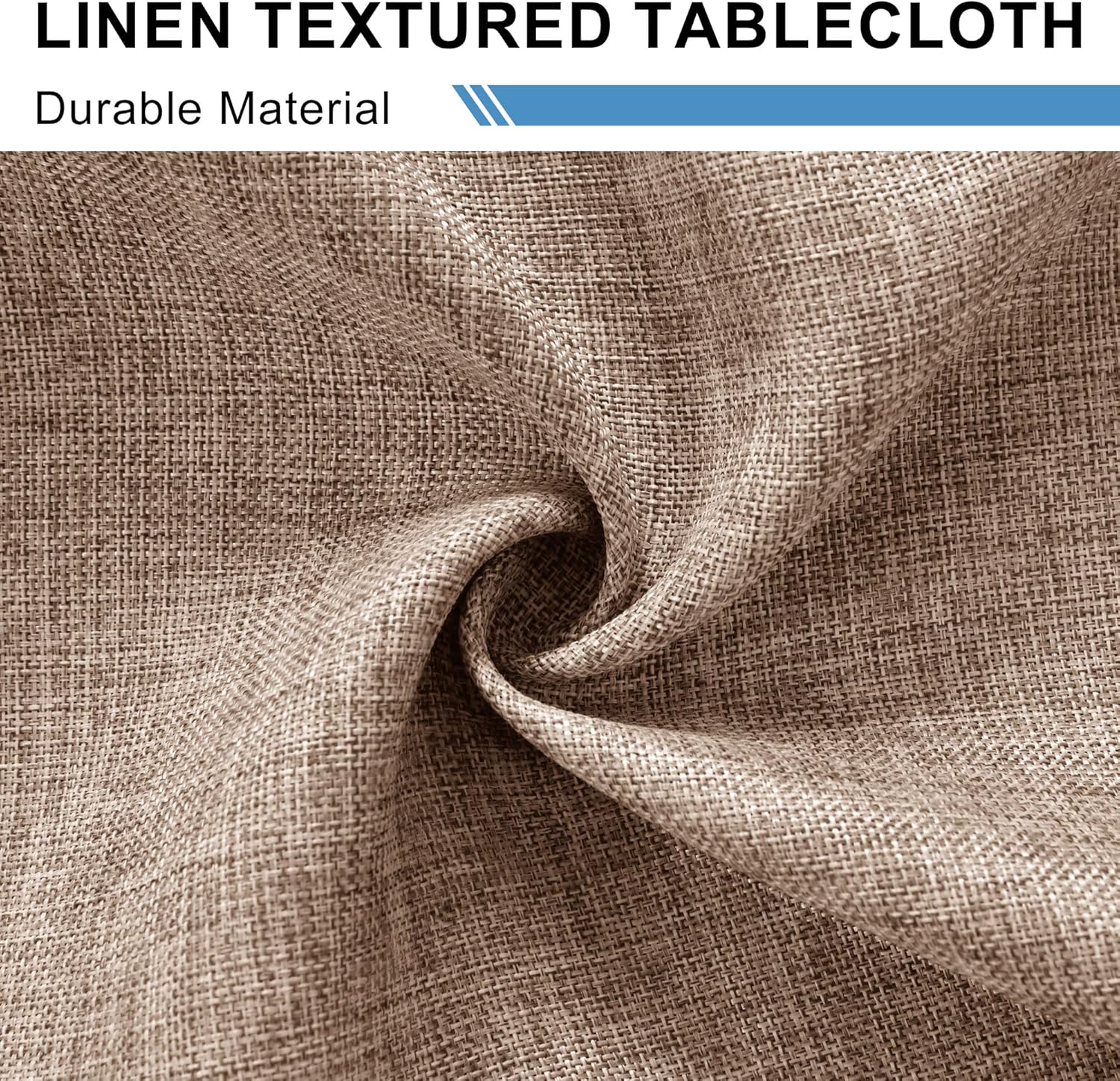 DWCN - nappe aspect lin 135x220cm, lavable et imperméable