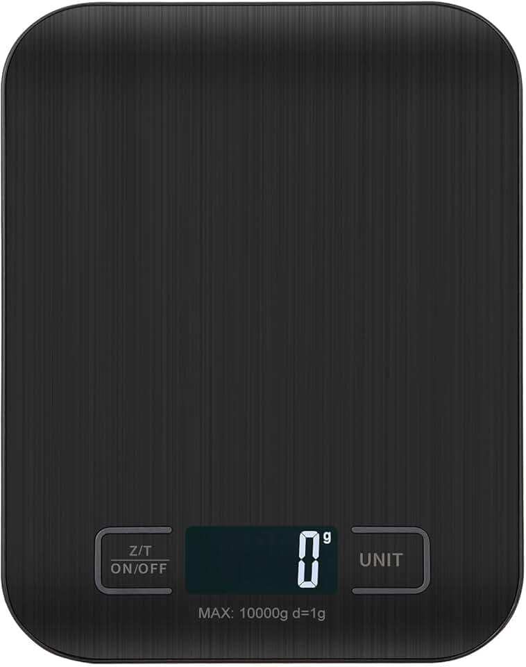 Balance de cuisine - numérique 10kg - écran LCD, tare, précision 1g