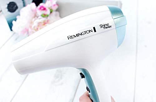 Remington - Sèche-cheveux Shine Therapy - 2300W, ionique, 3 températures, 2 vitesses, silencieux, anti-frizz - D5216