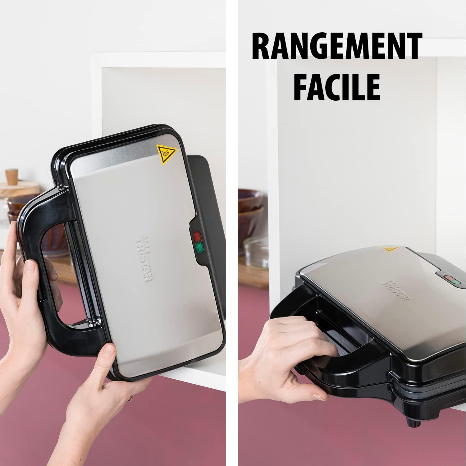 Tristar - croque-monsieur 2 portions, 900W, plaques profondes - SA-3060