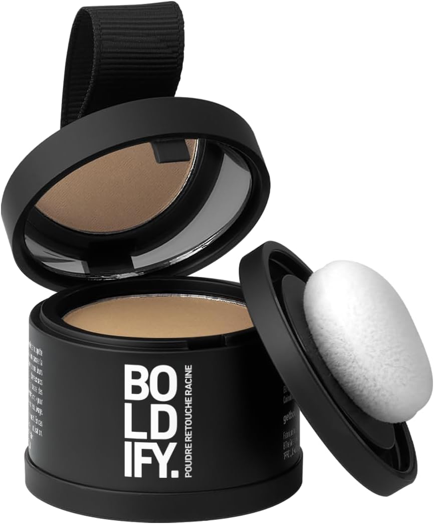 BOLDIFY - poudre retouche racines 4g - blond foncé - couvre cheveux gris