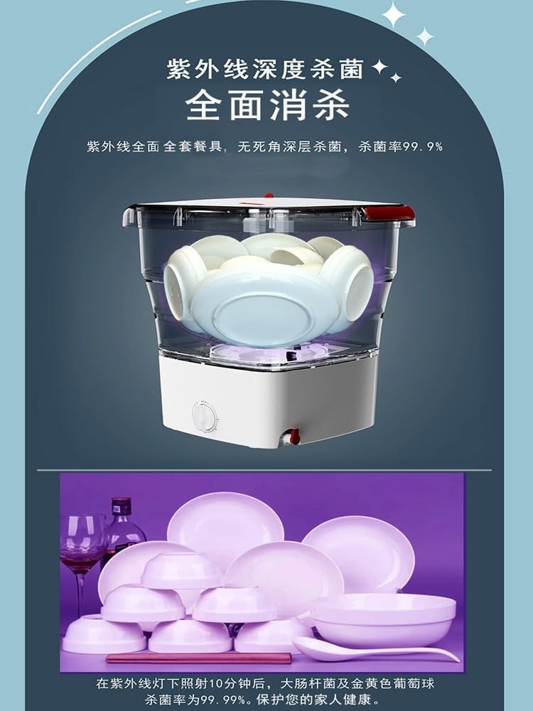 Lave-vaisselle portable pliable – Compact, sans installation, idéal maison et camping-car