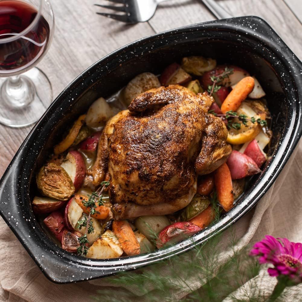 Granite Ware - Roaster 6106 - 33x20x11 cm - Acier carbone noir