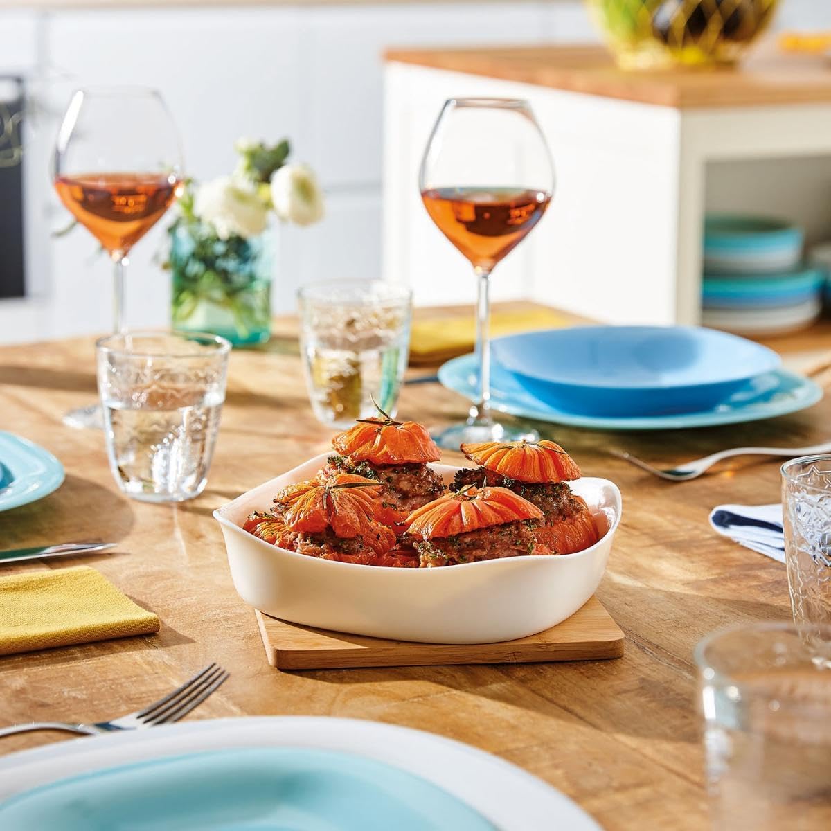 Luminarc - Smart Cuisine Carine - 20x20 cm - plat four léger, extra-résistant, nettoyage facile