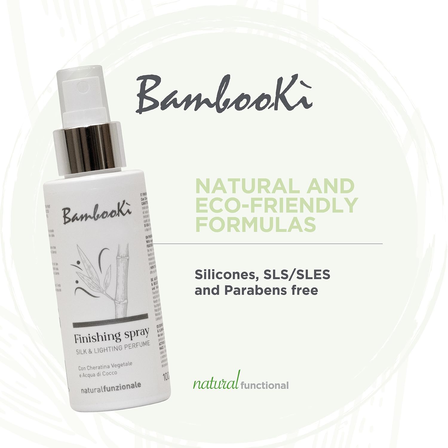 BambooKì - Silk & Lightning - 100ml - brume cheveux à la kératine végétale, eau de coco, parfum longue tenue