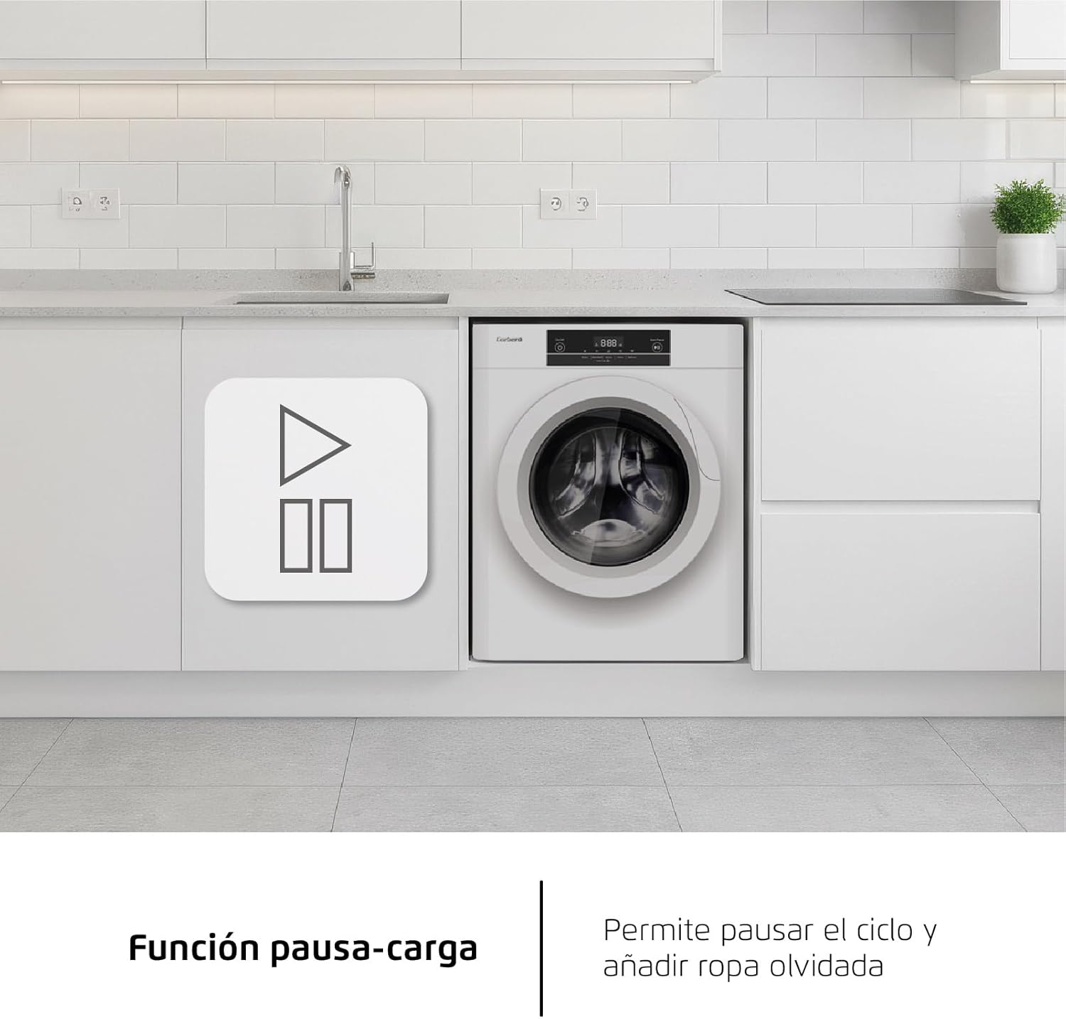 Corberó - sèche-linge frontal 3kg, LED, 5 programmes, blanc, CSM320W