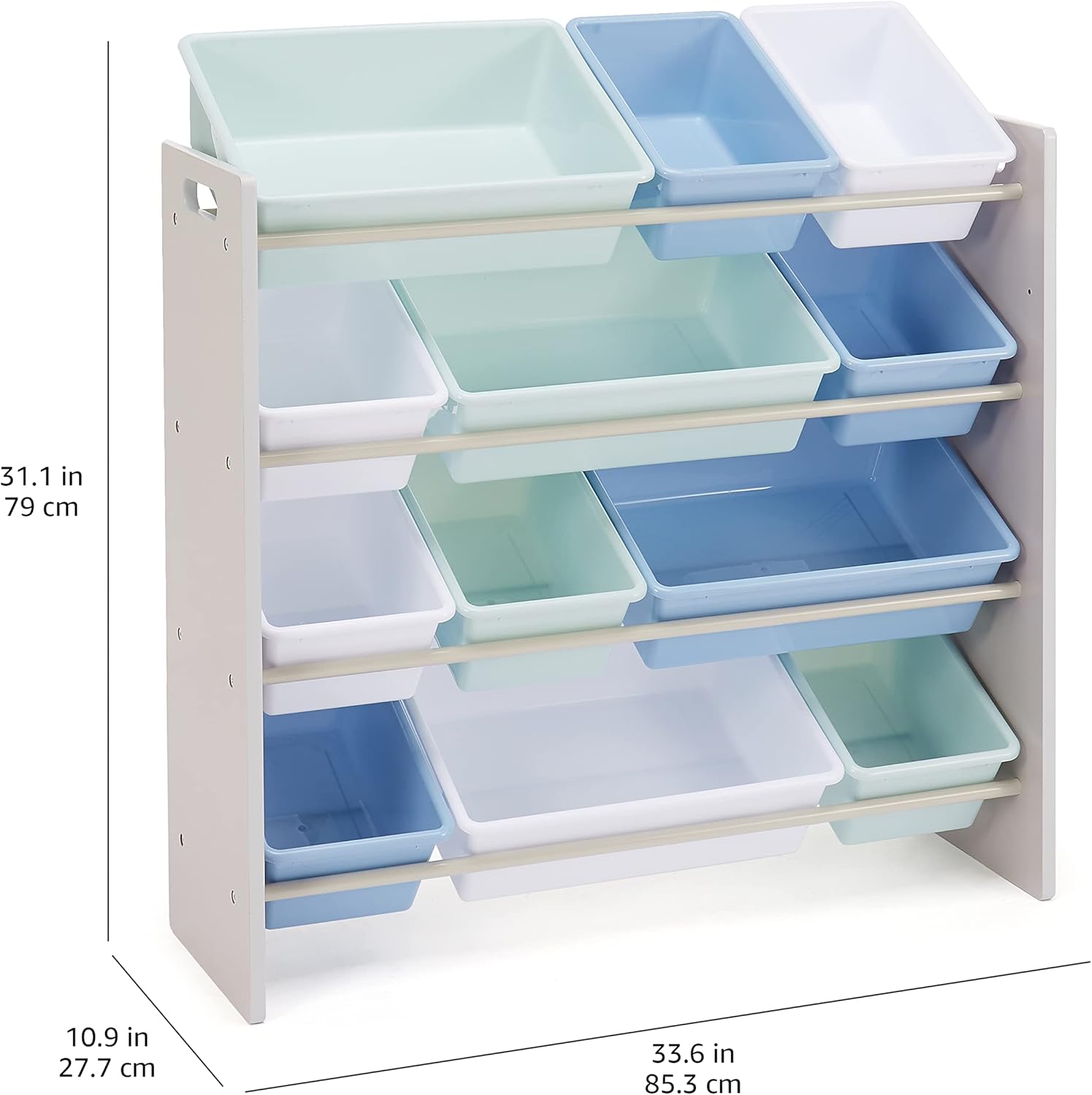 Amazon Basics - Rangement jouets 12 bacs - 10.9