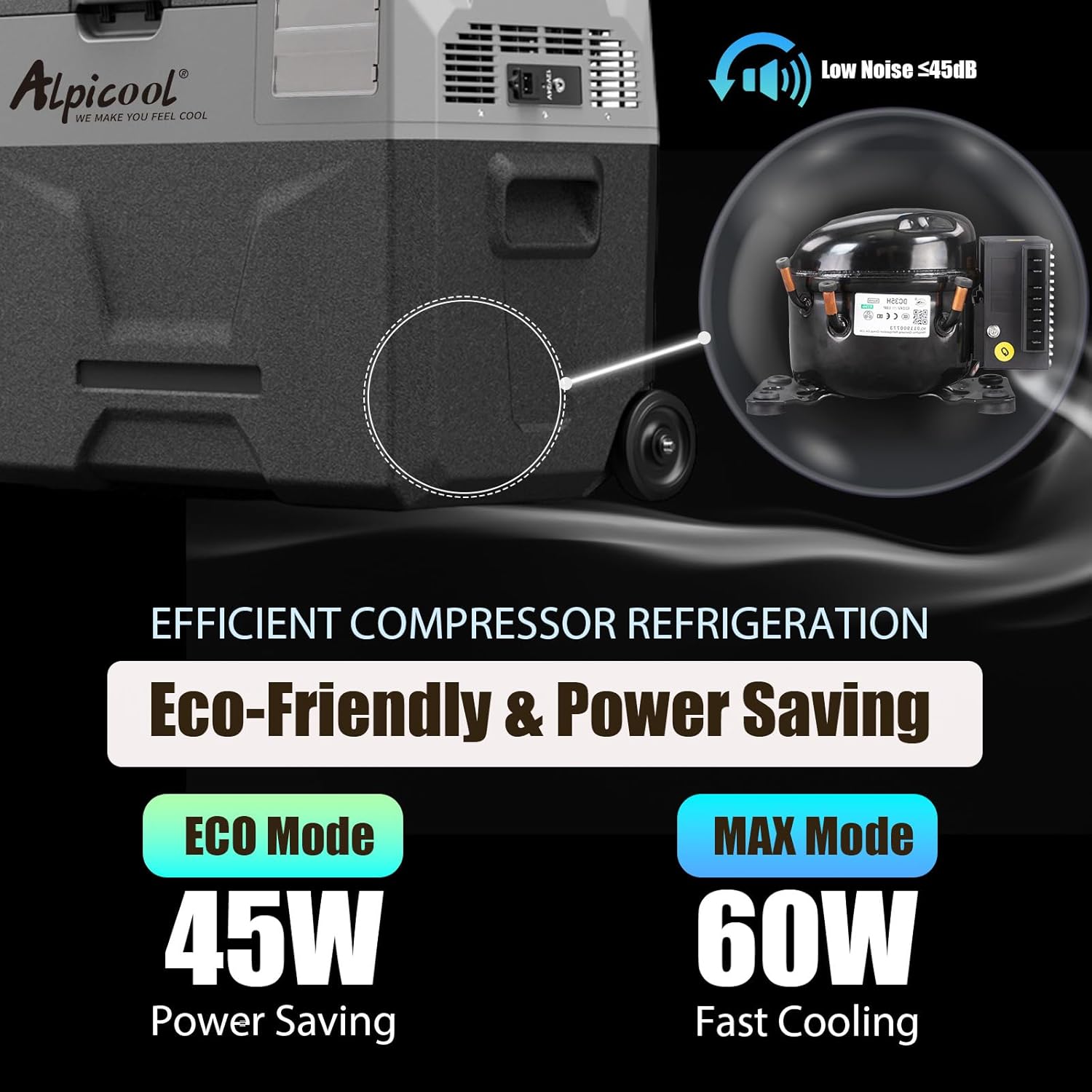 Alpicool - ECX30 - 30L - Frigo portable, congélateur, -20°C à 20°C, rechargeable - ECX30