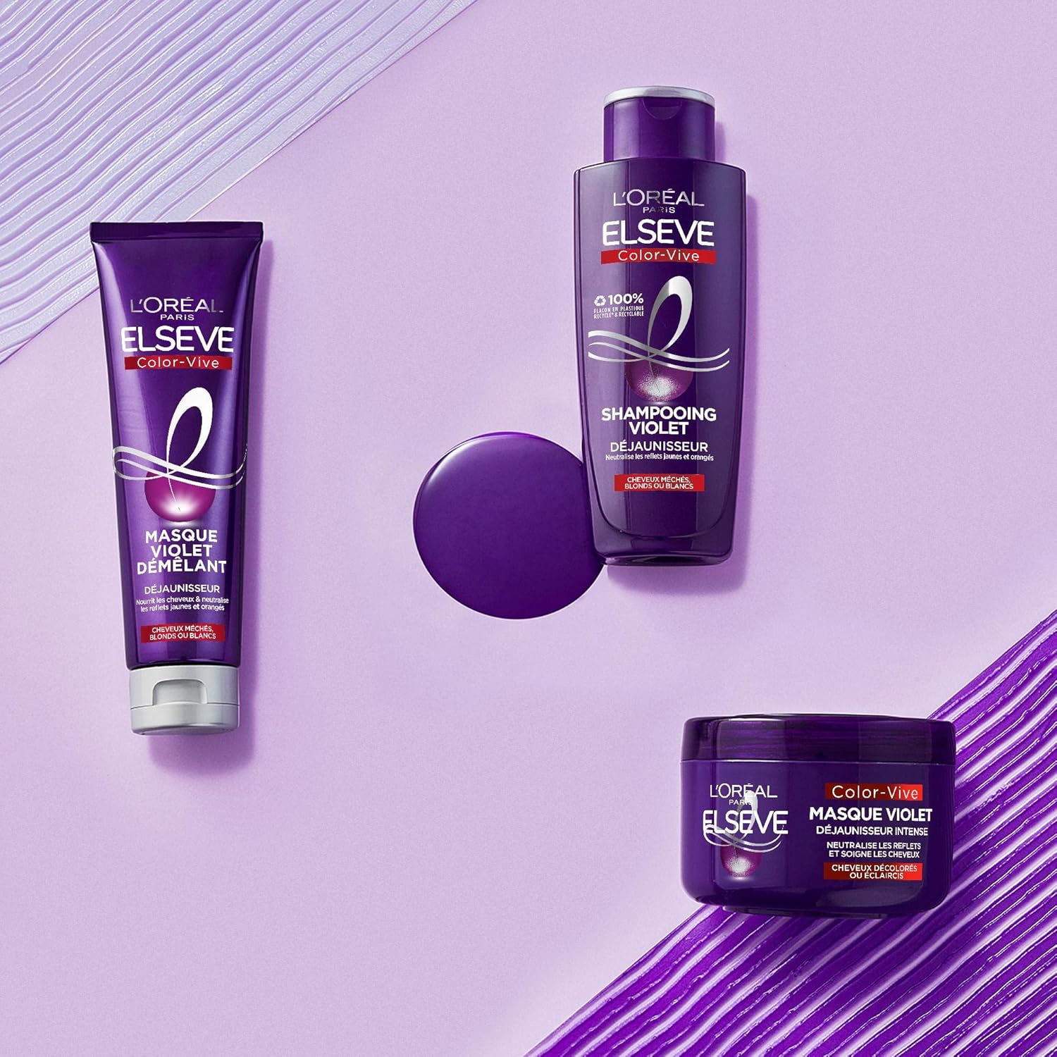 L'Oréal Paris - Elseve Color-Vive - 200ml - Shampooing violet anti-reflets jaunes