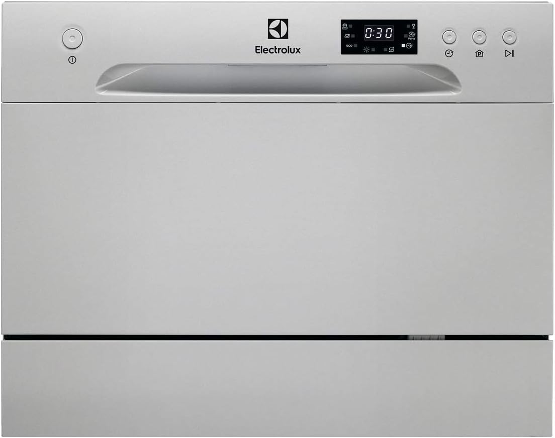 Electrolux - Série 600 mini lave-vaisselle, 55 cm, 6 couverts, 6 programmes, argent - ESF2400OW