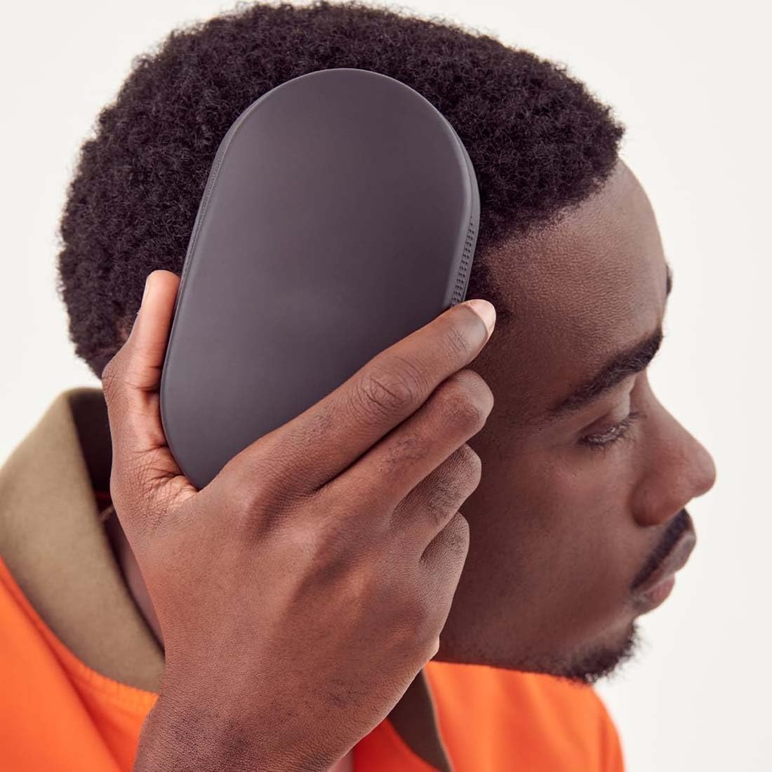 Brosse à cheveux - caoutchouc lavable - pour cheveux bouclés et afro