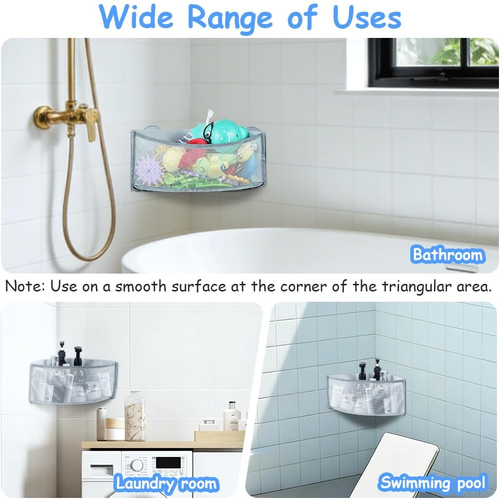 Sac de rangement jouet - filet baignoire - séchage rapide, sans perçage