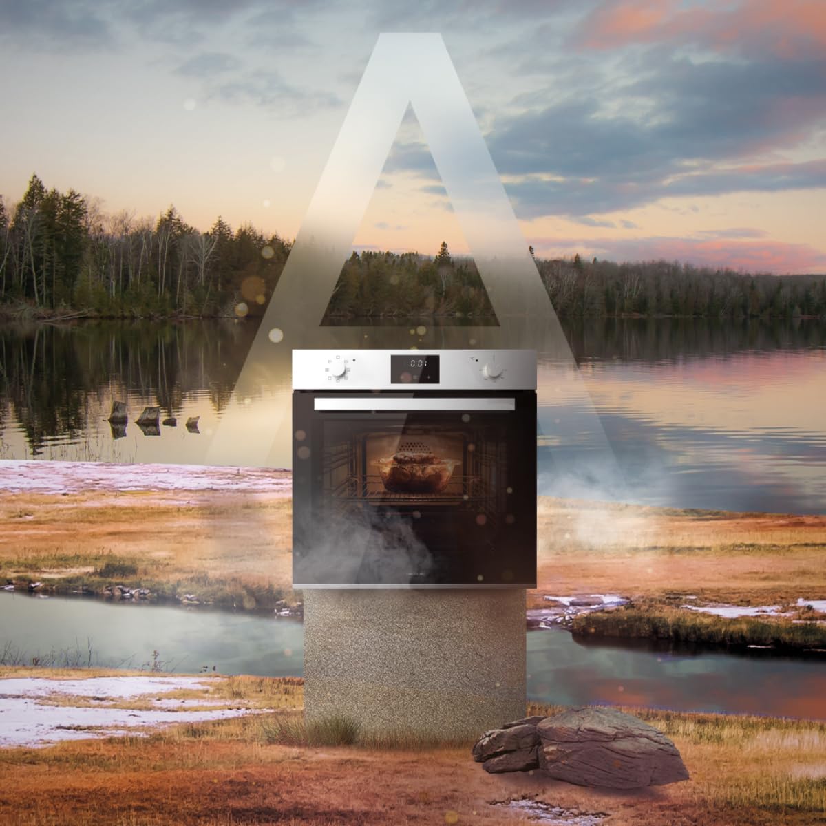 Cecotec - Four intégrable multifonctions 70L, 2800W, 7 modes, classe A, M226001