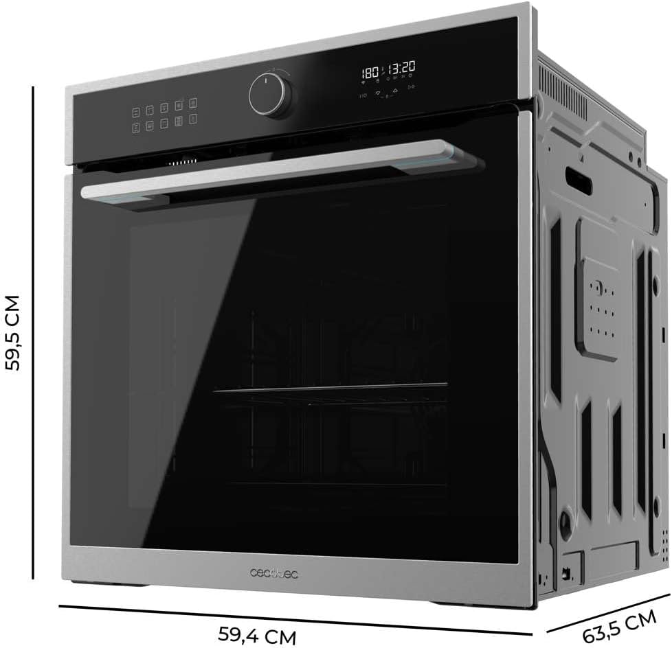 Cecotec - Bolero Hexa Edge - 60 cm, 81L, 3400W, 11 fonctions, Airfryer, AF316000