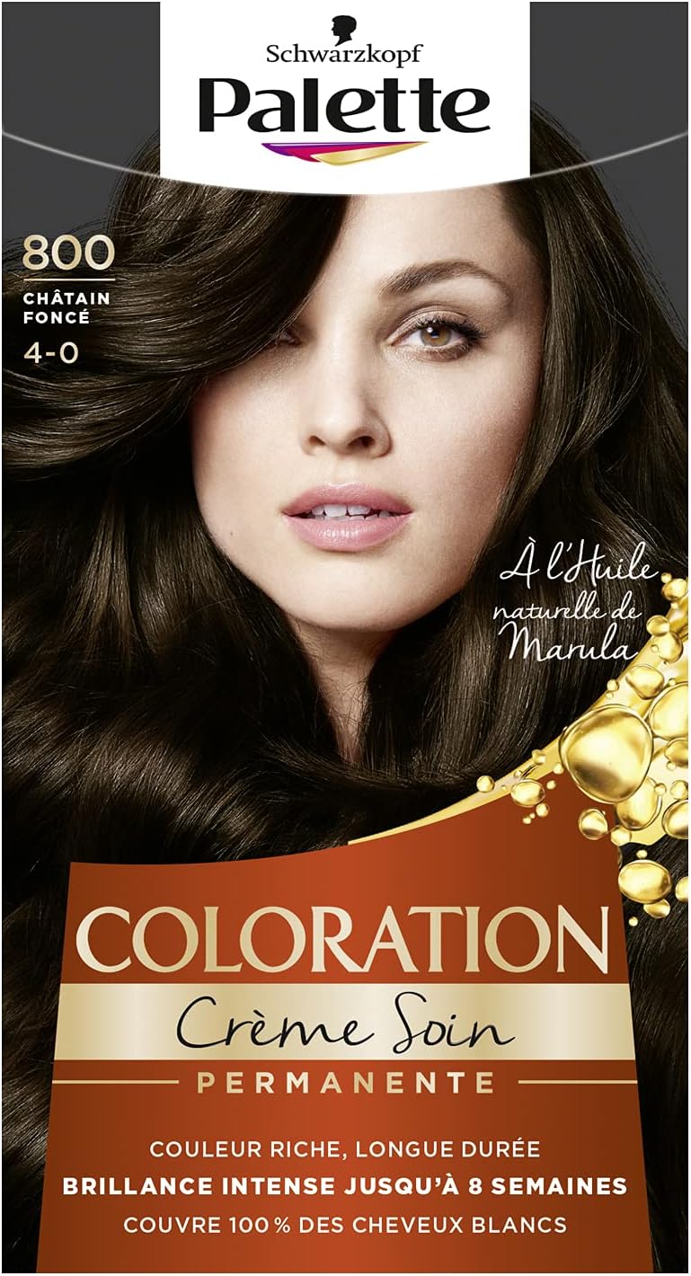 Schwarzkopf - Palette Crème Permanente - soin, couvre 100% blancs, lot de 2 - 800