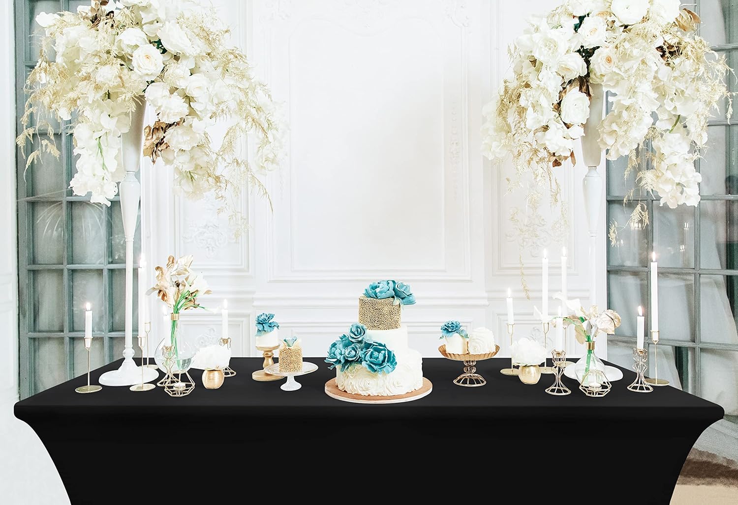 Utopia Kitchen - nappe extensible 183 cm - polyester spandex lavable, lot de 2