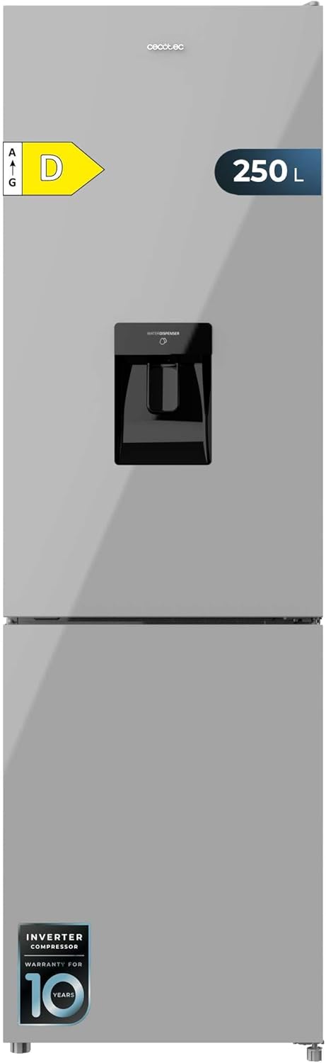 Cecotec - Bolero CoolMarket série - 250L, No Frost, distributeur eau, porte réversible, 250WD