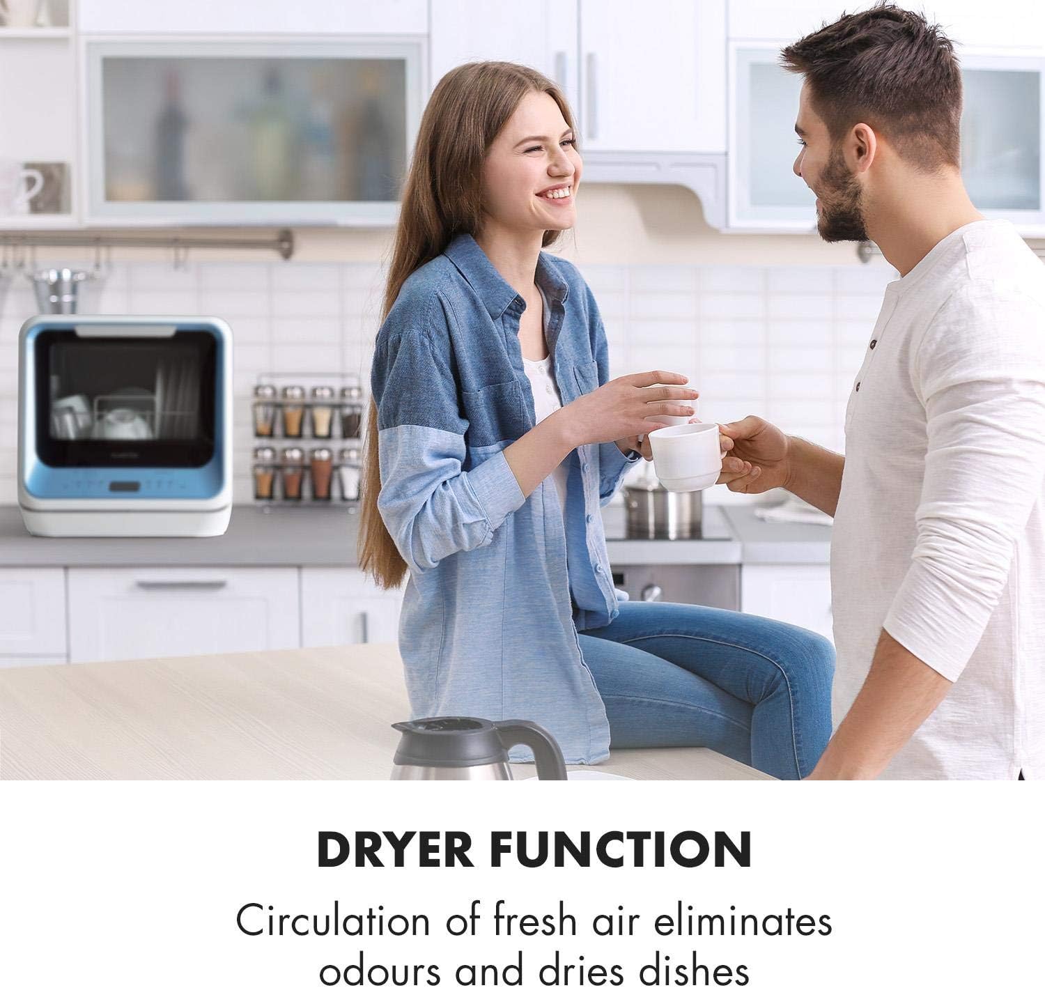 Klarstein - Amazonia Mini - compact, 7 programmes, 5L, silencieux, digital, bleu