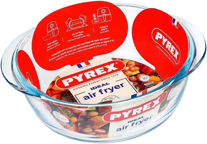 Pyrex - Ideal Airfryer - 20x17 cm - verre borosilicate, four, micro-ondes