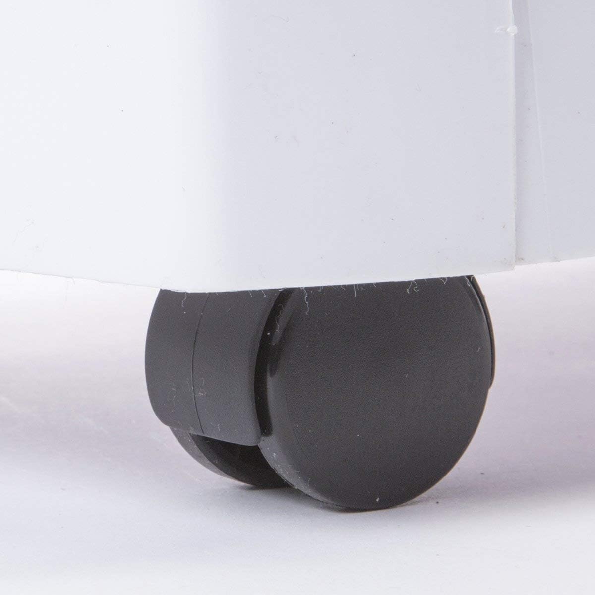 EDA - Desserte Mobilio 3 étagères, 60x22x79cm, polypropylène blanc, EDA10495BLPX25