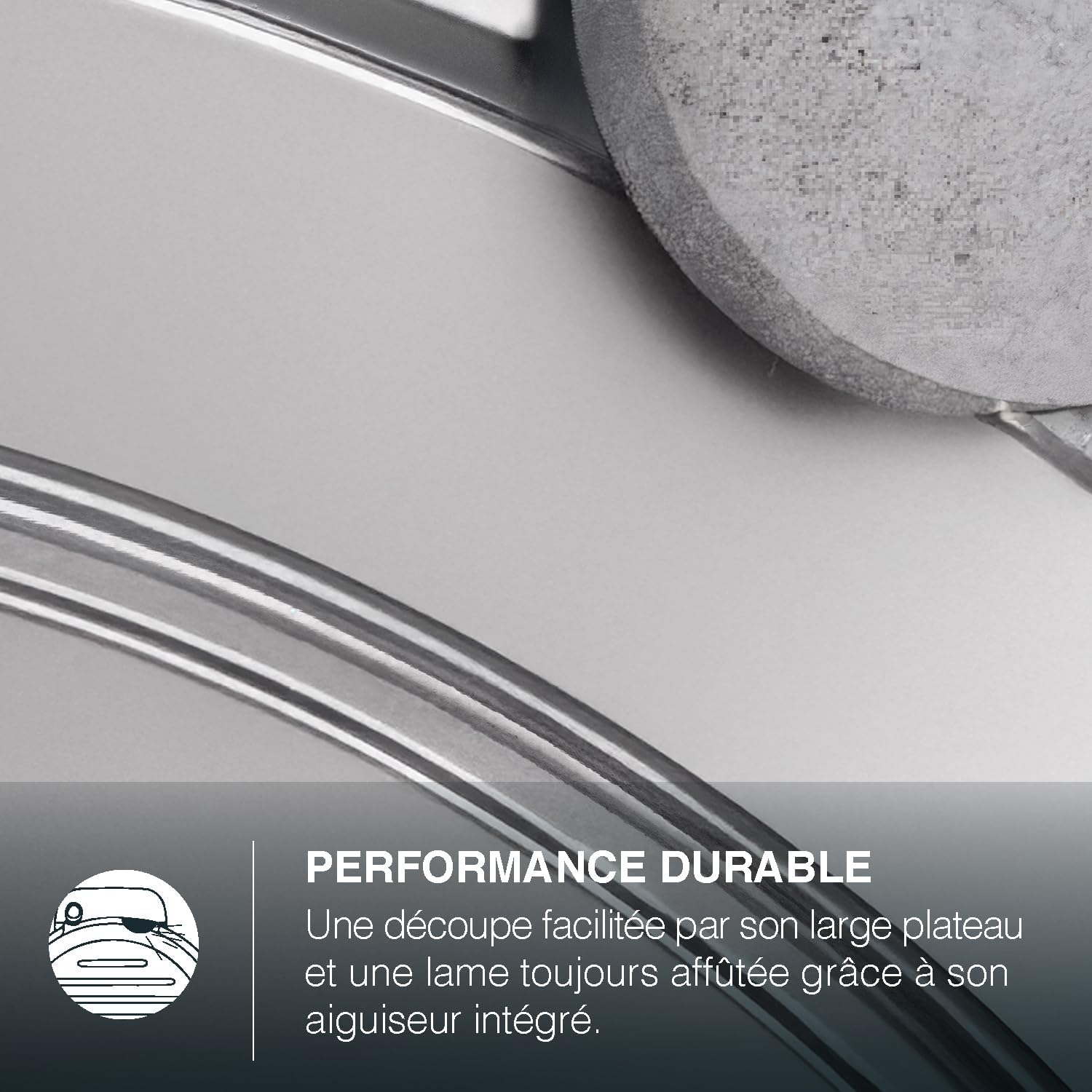 H.Koenig - MSX256 - lame 25 cm - coupe 0-12 mm - 282 rpm - aiguiseur