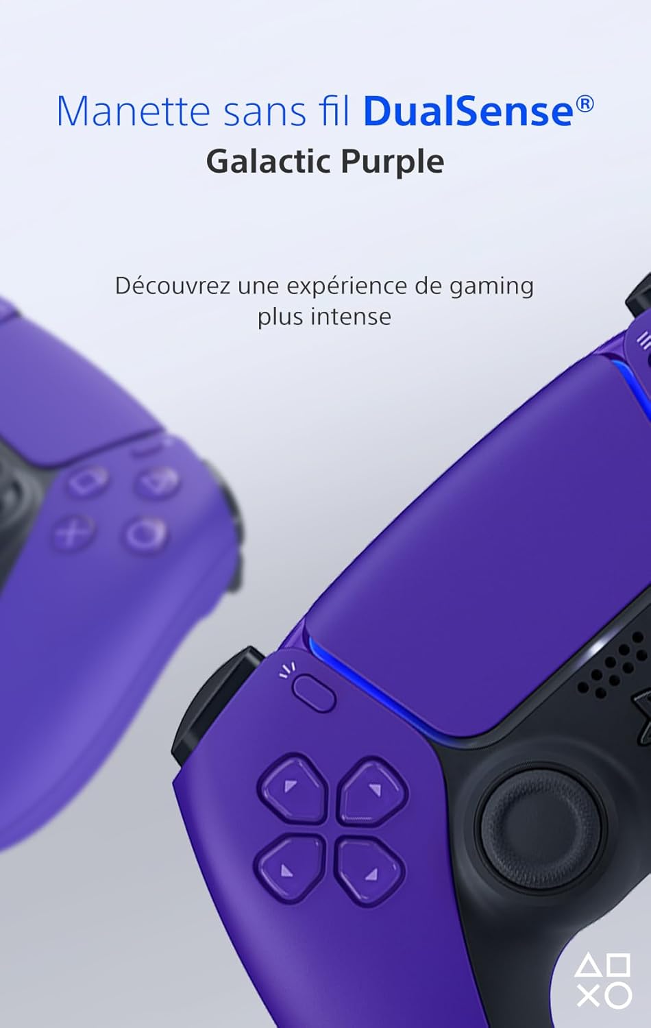 Sony - Manette DualSense PS5 - sans fil, batterie rechargeable, Bluetooth, Galactic Purple