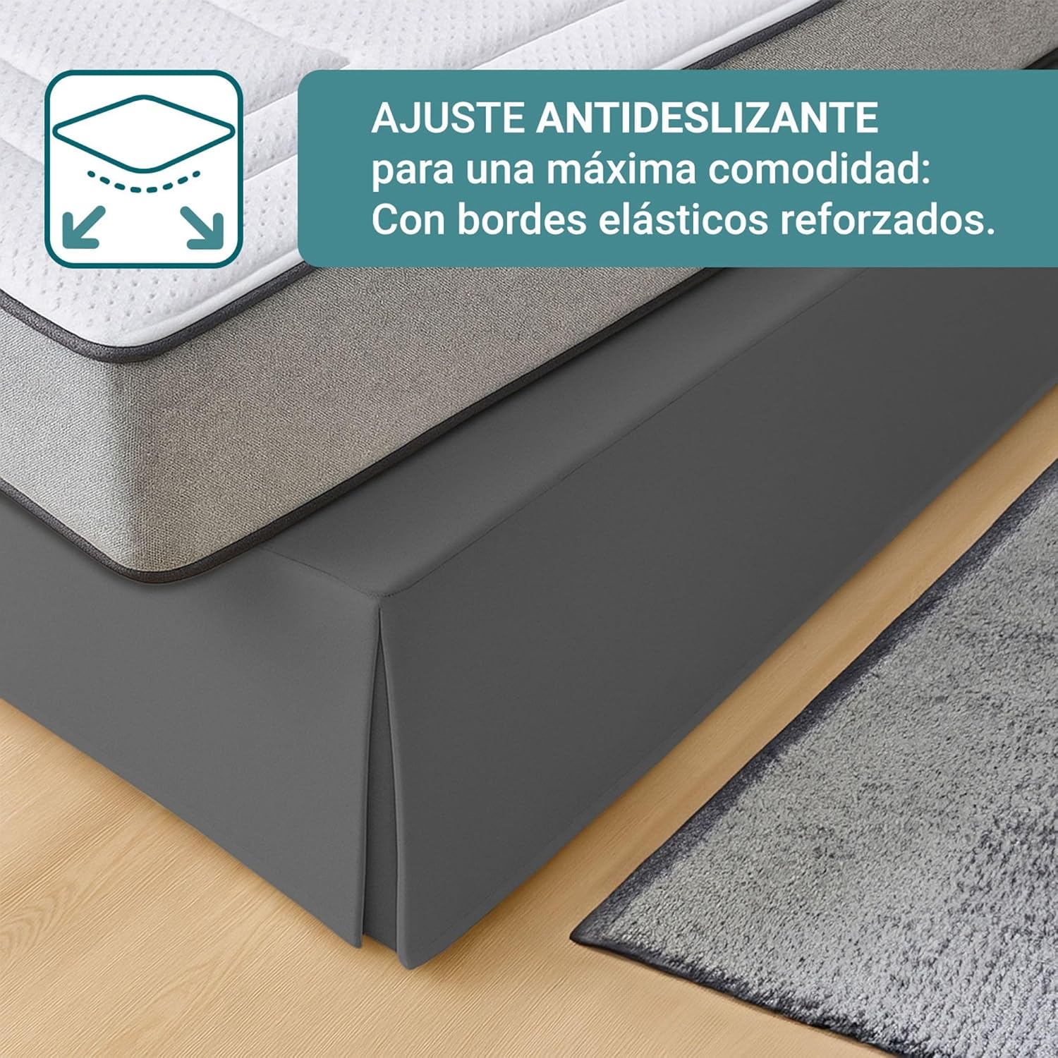 Housse de canapé - gris, 200x190/200 cm - antidérapant, respirant