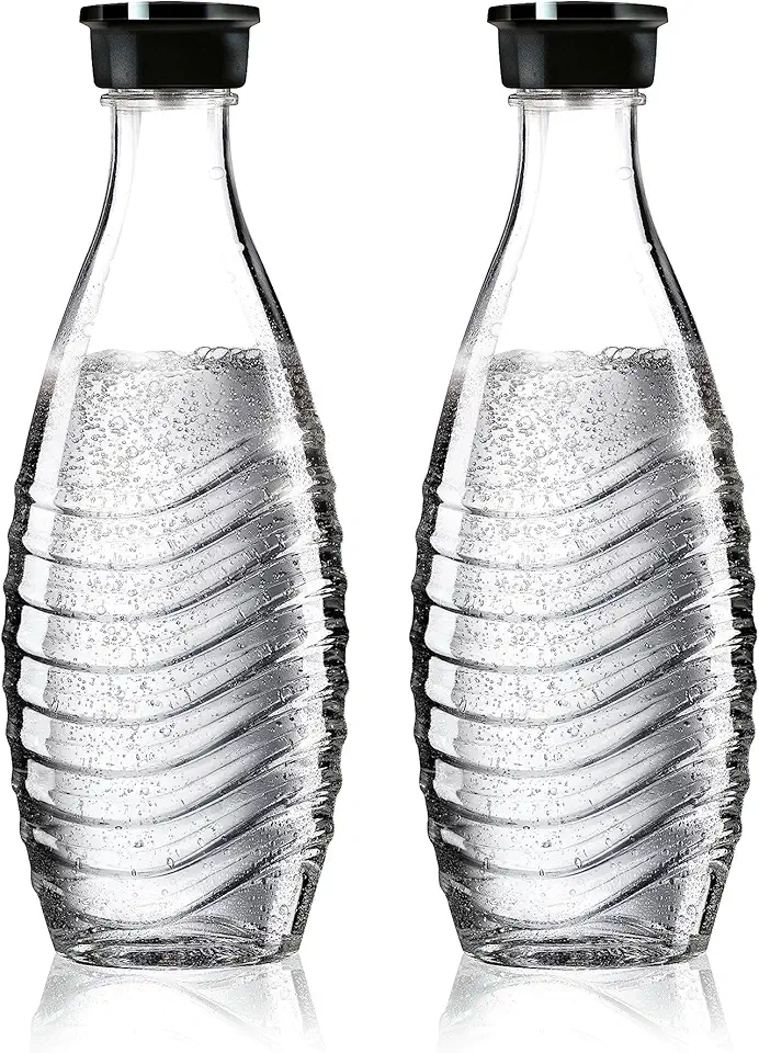 Sodastream - Carafes en verre Crystal - 0,7L - Lot de 2, lave-vaisselle