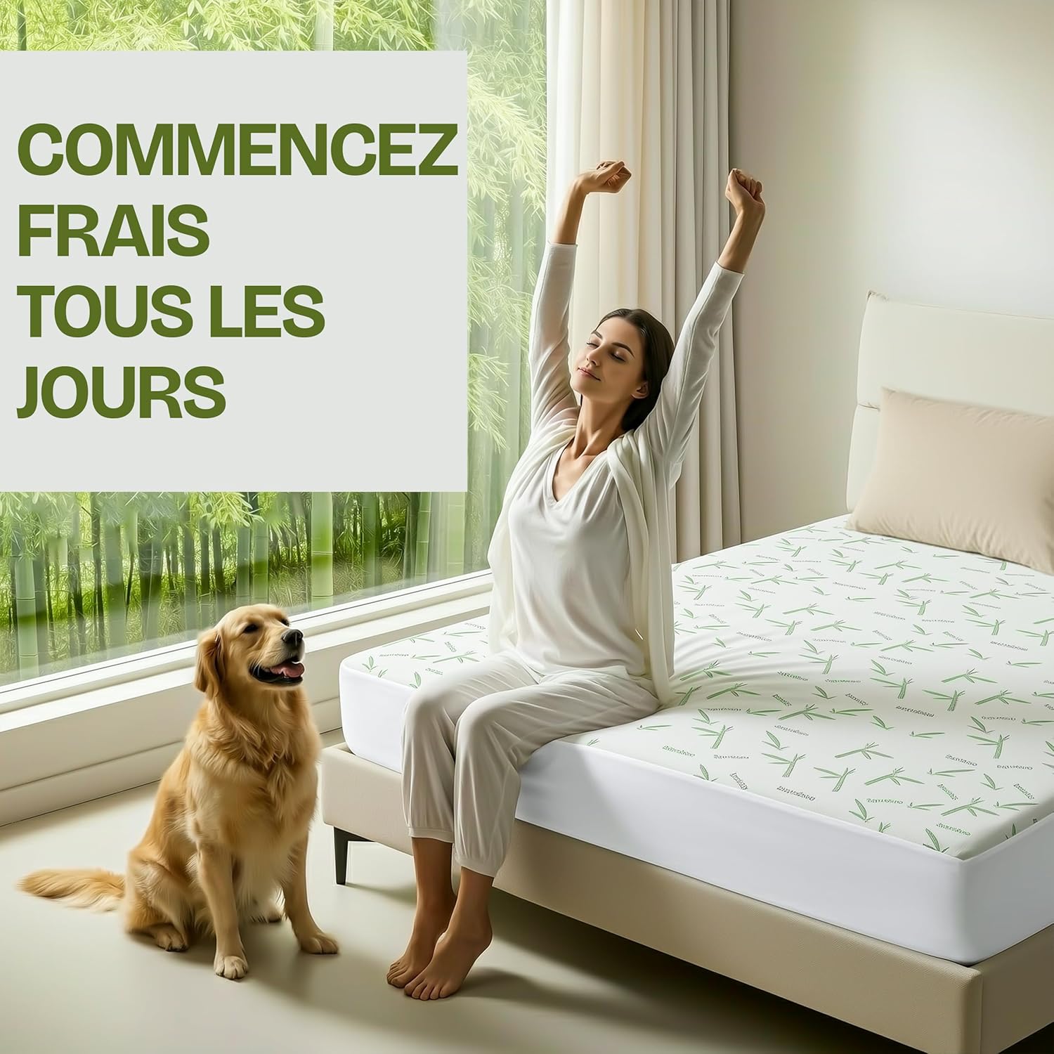 Utopia Bedding - Protège-matelas Premium - 60x120x15cm - Imperméable, respirant, Oeko-Tex