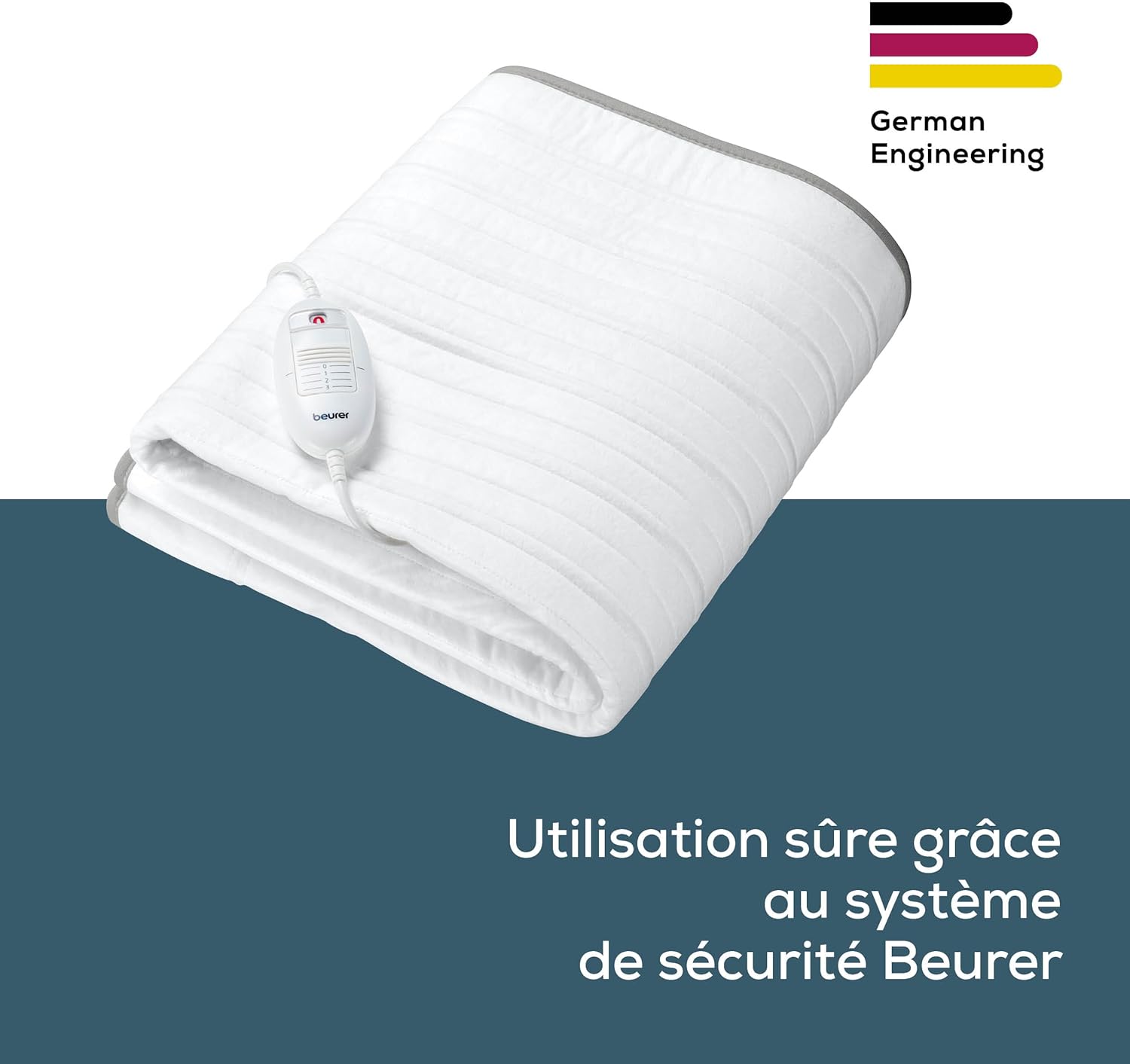 Beurer - TS 17 - 150x80cm - surmatelas chauffant, 3 niveaux, lavable