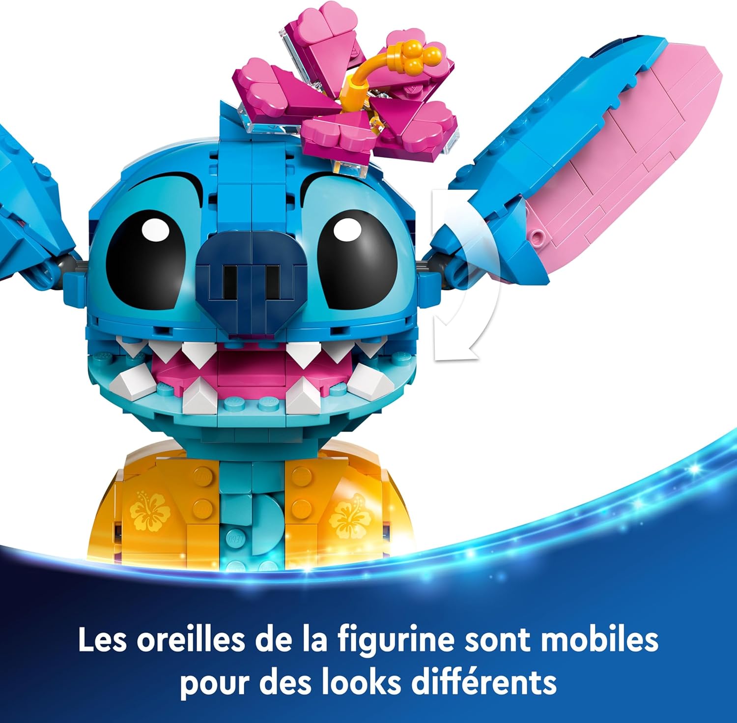 LEGO - Disney Stitch - figurine à exposer, accessoires, 43249