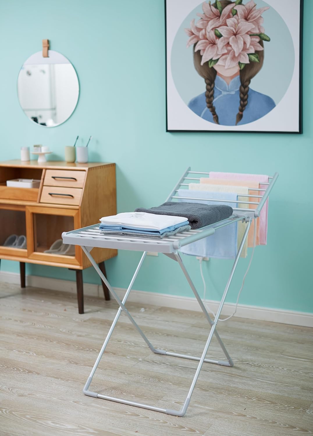 Herzberg - sèche-linge électrique compact, 15 kg, 20 tubes chauffants